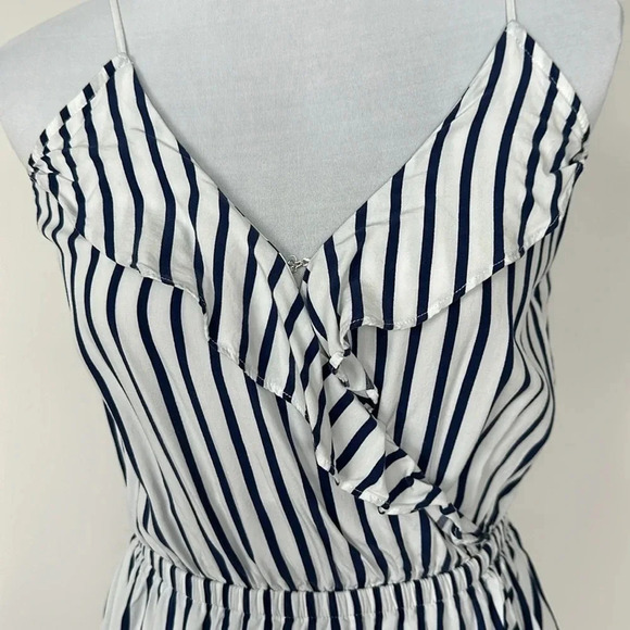 Express Blue and White Striped Dress Sz SM - Picture 2 of 8